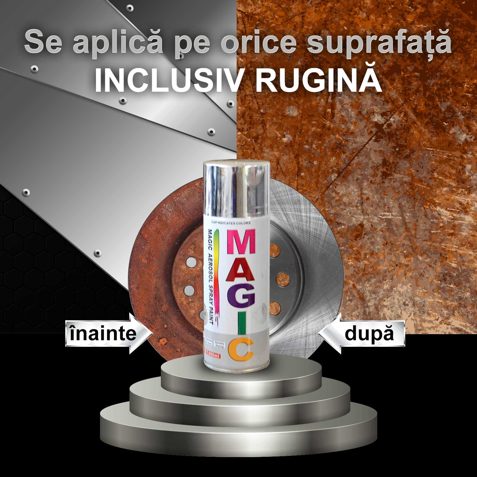 Pachet 2 spray-uri anti rugina profesional